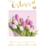 SUSY card Oster-Grukarte "Tulpen rosa"