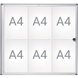 MAUL schaukasten MAULextraslim, 6 x DIN A4, Aluminium