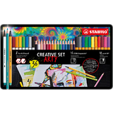 STABILO kreativ-set ARTY, 36er Metalletui