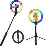 LogiLink smartphone-ringlicht mit Selfie-Stick-Stativ