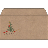 sigel weihnachts-umschlag "Christmas with apples", din lang