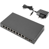 DIGITUS desktop Gigabit Switch, 8 port + 2 gigabit SFP Ports