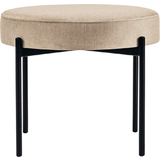 PAPERFLOW hocker GAIA, rund, Stoffbezug, elfenbein