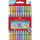 FABER-CASTELL doppelfasermaler Pastell, 10er Etui