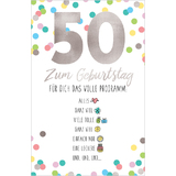 SUSY card Geburtstagskarte "Emoji 2" - 50. Geburtstag