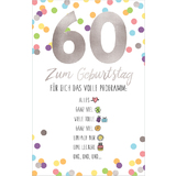 SUSY card Geburtstagskarte "Emoji 2" - 60. Geburtstag