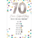 SUSY card Geburtstagskarte "Emoji 2" - 70. Geburtstag