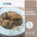 HEYDA wabendekor-set "Waben-Kugeln", natur