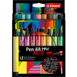 STABILO fasermaler Pen 68 MAX, 18er kartonetui ARTY