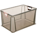 keeeper aufbewahrungsbox "luis", 64 Liter, grau-transparent