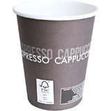 HYGOSTAR hartpapier-kaffeebecher To Go, 0,2 l, braun/wei