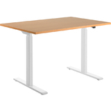 Topstar Sitz-/Steh-Schreibtisch, (B)1.200 mm, wei/buche