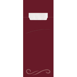 HYGOSTAR bestecktaschen Classic, 1/8-Falz, bordeaux/wei