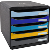 EXACOMPTA schubladenbox BIG-BOX plus Bee Blue, 5 Schbe