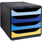 EXACOMPTA schubladenbox BIG-BOX bee Blue, 4 Schbe