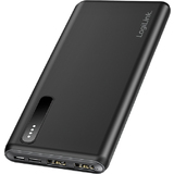 LogiLink Powerbank, 8.000 mAh, 2x USB-A, schwarz