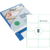 rillprint Universal-Etiketten, 105 x 74 mm, transparent
