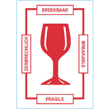 rillprint hinweisetiketten "BREAKABLE"