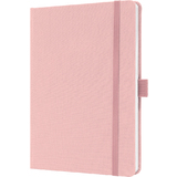 sigel notizbuch Jolie Feel, Textil, din A5, liniert, rosa