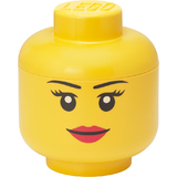 LEGO aufbewahrungskopf STORAGE head GIRL, S, 2 Liter, gelb