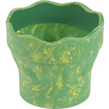 FABER-CASTELL wasserbecher CLIC & GO, grn marmoriert