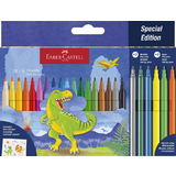 FABER-CASTELL fasermaler Dino, 18+6 Kartonetui