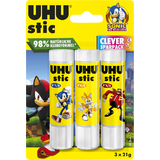 UHU klebestift stic SONIC, 3 x 21 g, Blister