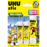 UHU klebestift stic SONIC, 21 g + 2x 8,2 g, Blister