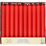 STARPAK Tafelkerzen, 21 mm, rot, 30er Pack