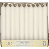 STARPAK Tafelkerzen, 21 mm, wei, 30er Pack