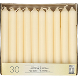 STARPAK Tafelkerzen, 21 mm, creme, 30er Pack