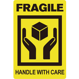 rillprint hinweisetiketten "FRAGILE / handle WITH CARE"