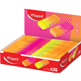 Maped kunststoff-radierer NEON, 20er Display