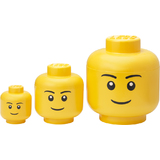 LEGO aufbewahrungskopf-set STORAGE head BOY, 3-teilig