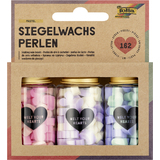 folia siegelwachs-perlen PASTEL, 3 Dosen, farbig sortiert