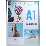 EXACOMPTA Plakatrahmen, din A1, silber eloxiert