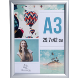 EXACOMPTA Plakatrahmen, din A3, silber eloxiert