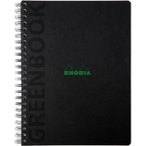 RHODIA collegeblock GREENBOOK, din A4+, kariert, schwarz