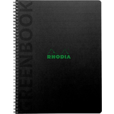 RHODIA collegeblock GREENBOOK, din A5+, kariert, schwarz