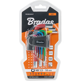 Bradas Innensechskant-Schlsselsatz, 9-teilig, mehrfarbig