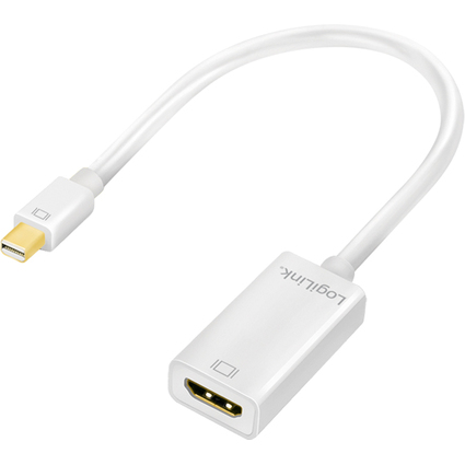 LogiLink Adapter, Mini DisplayPort Stecker- HDMI Kupplung