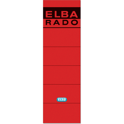 ELBA Ordnerrcken-Etiketten "ELBA RADO" - kurz/breit, rot