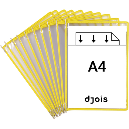 djois by tarifold Drehzapfentafel, DIN A4, gelb