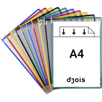 djois by tarifold Drehzapfentafel, DIN A4, farbig sortiert