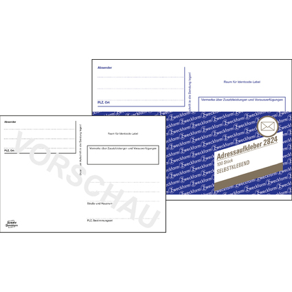 AVERY Zweckform Vordruck "Adressaufkleber", A6 quer