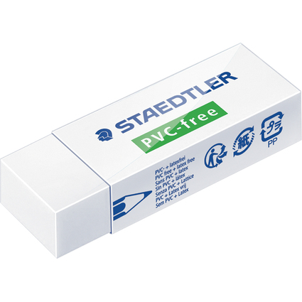 STAEDTLER Radierer PVC-free B20, wei