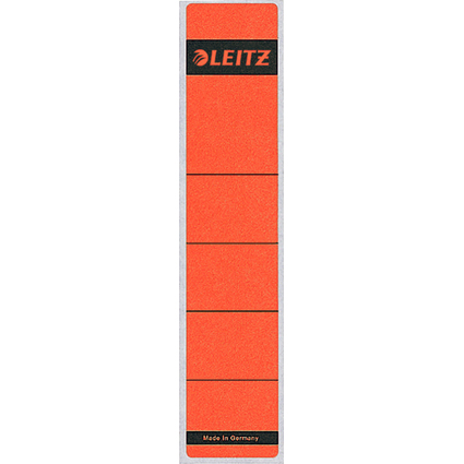 LEITZ Ordnerrcken-Etikett, 39 x 192 mm, kurz, schmal, rot