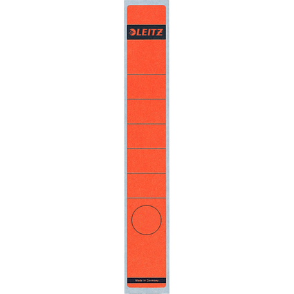 LEITZ Ordnerrcken-Etikett, 39 x 285 mm, lang, schmal, rot