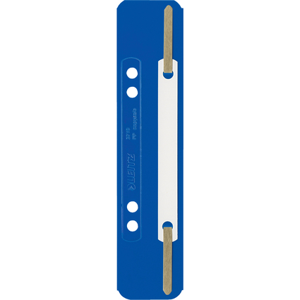 LEITZ Heftstreifen, 35 x 158 mm, PP-Folie, blau