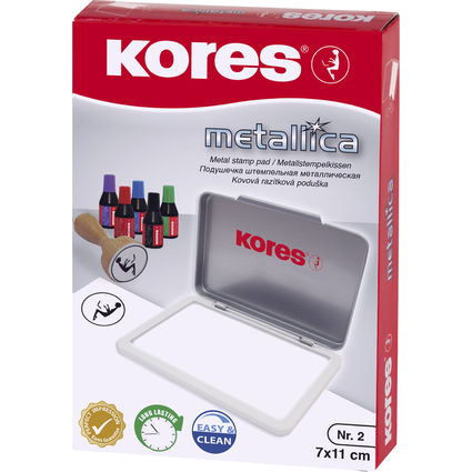 Kores Stempelkissen METALLICA, (B)110 x (T)70 mm, ungetrnkt